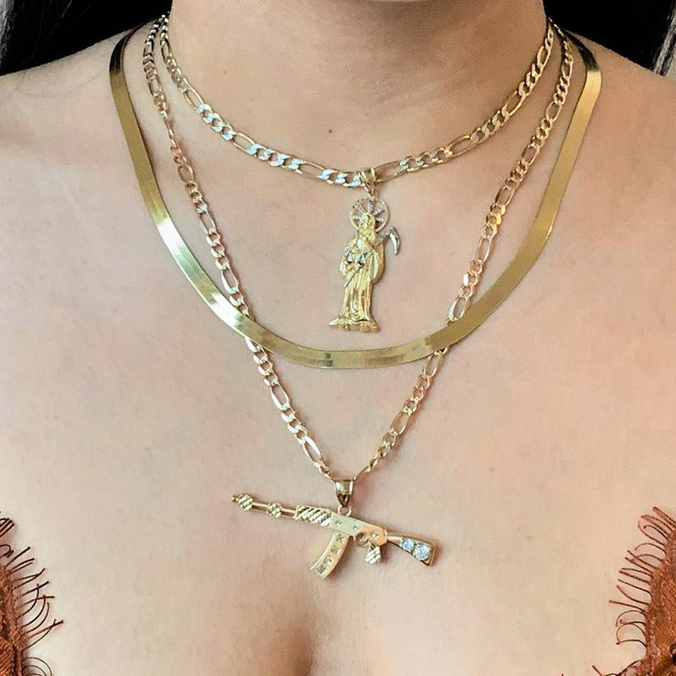 Iced Out Ak Pendant – Different Drips