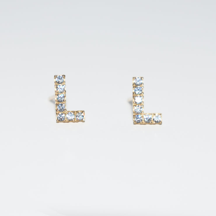 Initial Earrings