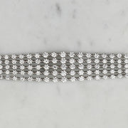 Vintage Silver Five Strand Bracelet